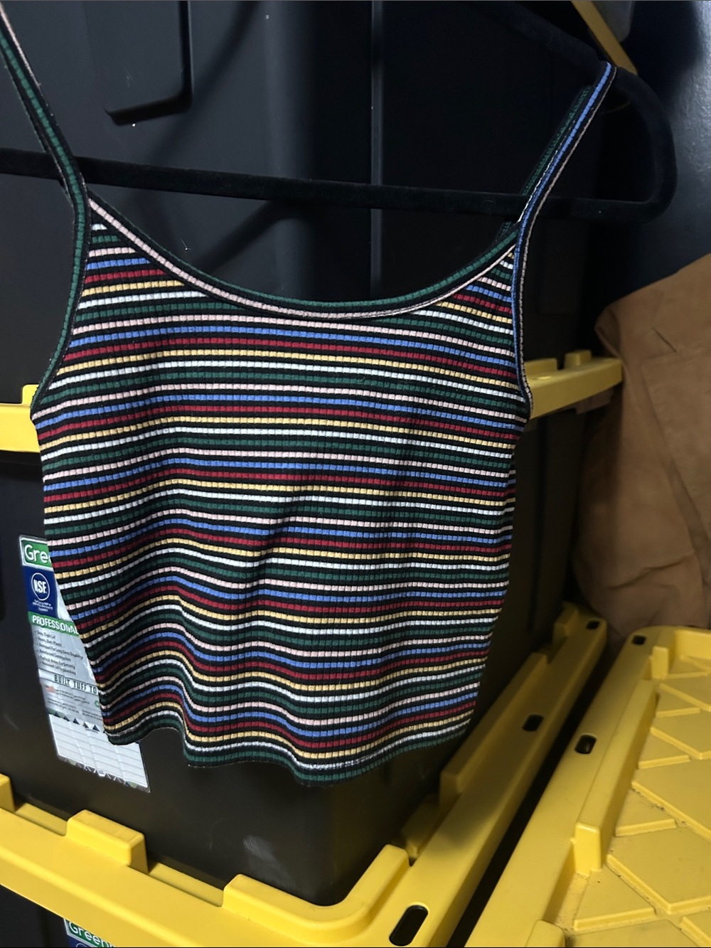 Striped Multicolor Ribbed Tank Top